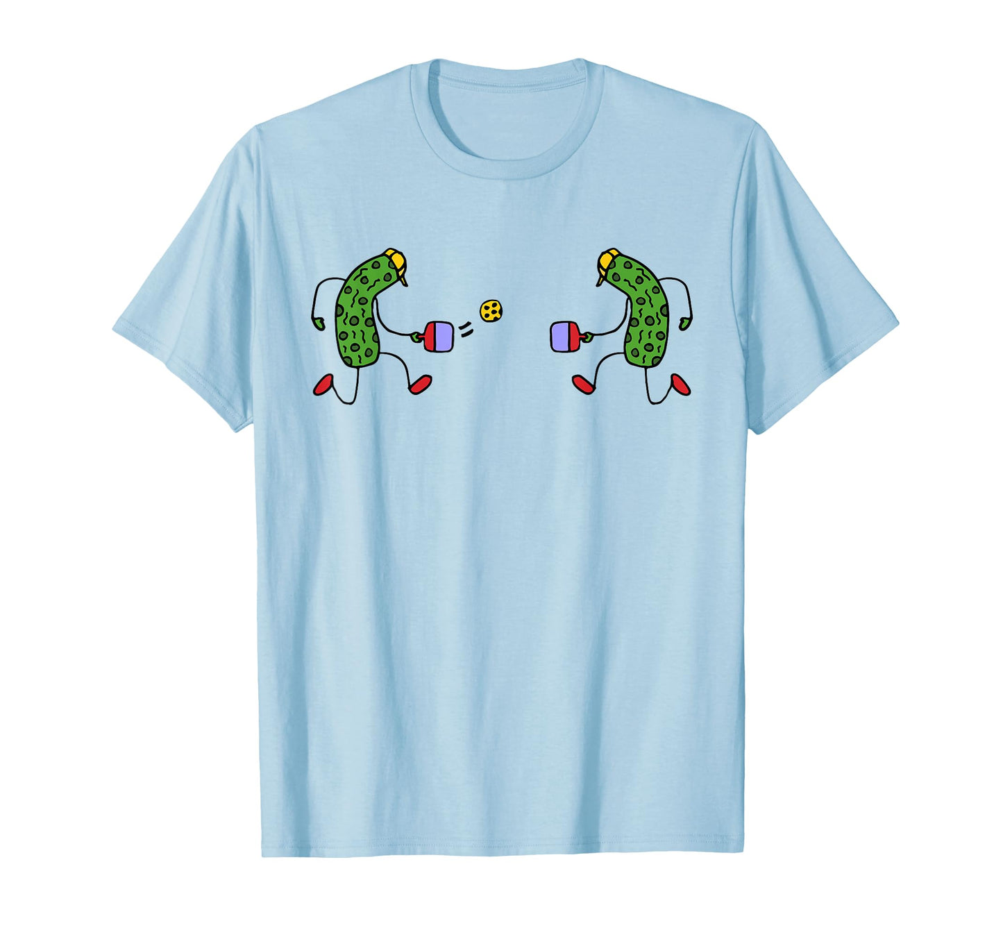 Funny Pickles Playing Pickleball Pickle Ball Women Men Sport T-Shirt