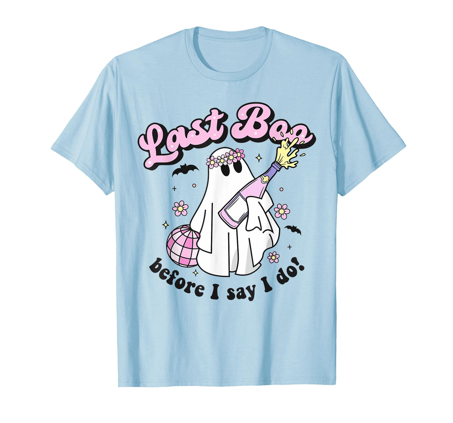 Halloween Disco Ghost Bride Retro Bachelorette Last Boo Fall T-Shirt