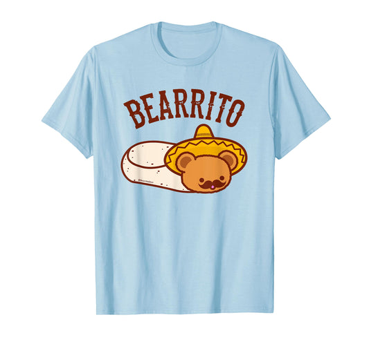 Mexican BEARRITO T-Shirt - Teddy Bear Burrito with Mustache T-Shirt