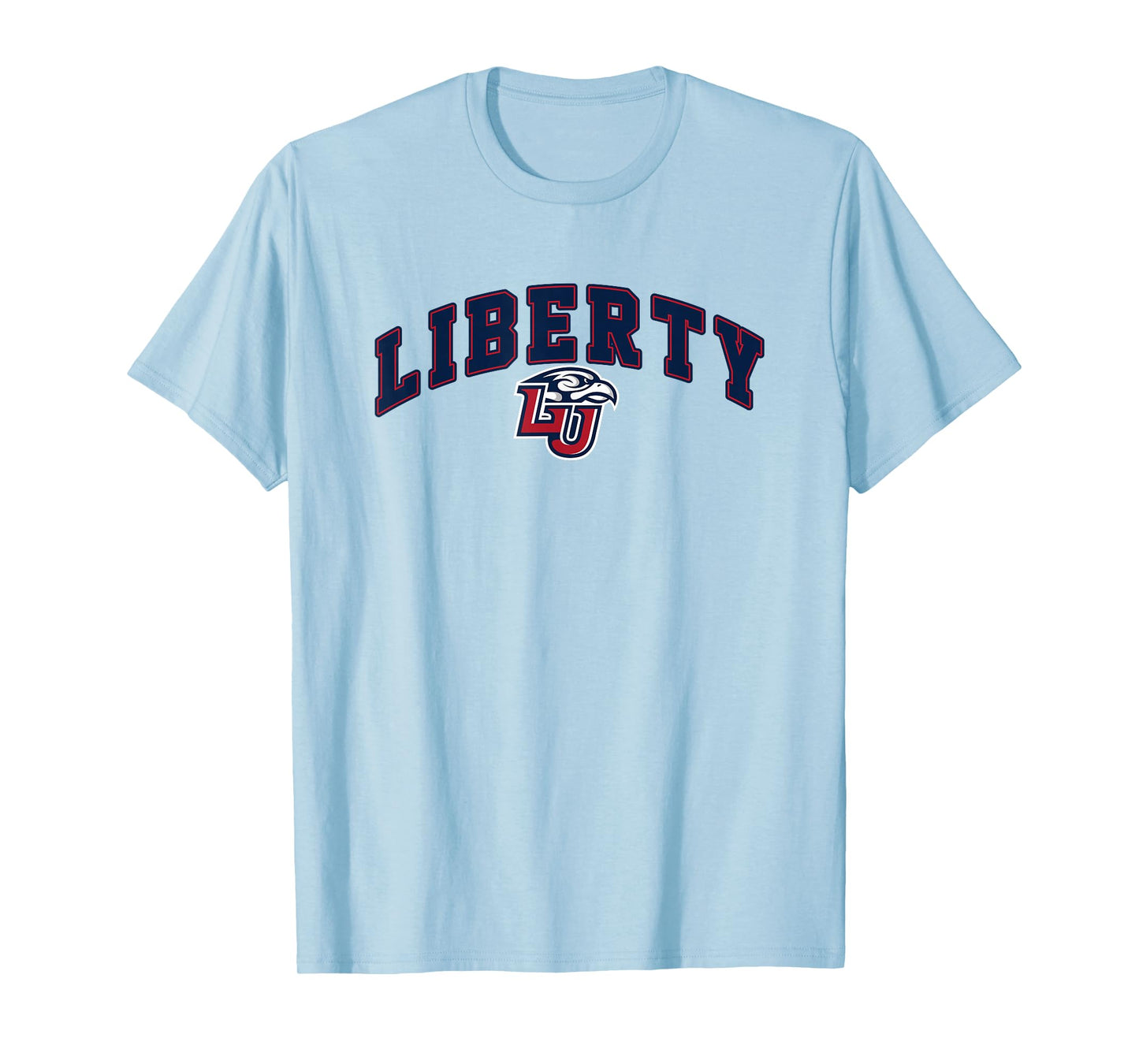 Liberty University Flames Block Stacked T-Shirt