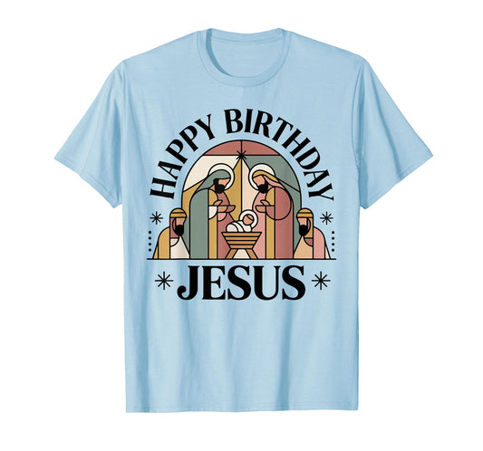 Youth Happy Birthday Jesus Christmas Christian Toddler Boy T-Shirt