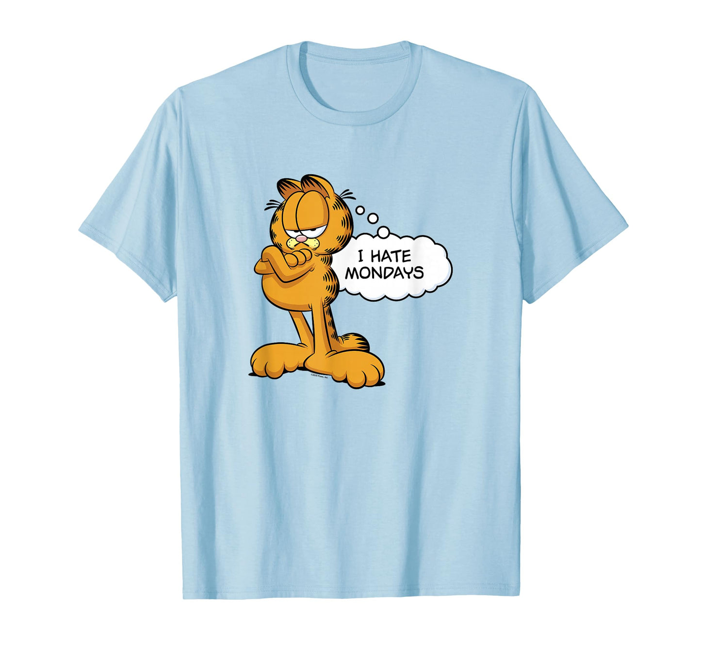 Garfield I Hate Mondays Thought Bubble T-Shirt