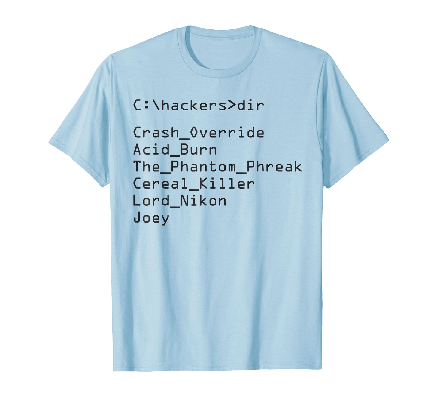 Hackers Movie C Cast of Character T-Shirt