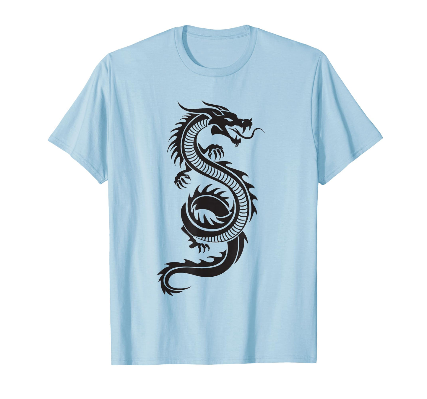 Martial Arts Red Chinese Firedrake T-Shirt Dragon Print Art T-Shirt