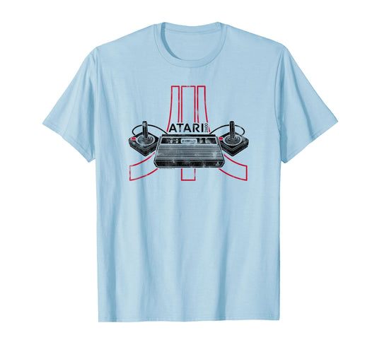 ATARI 2600 Gaming Console & Joysticks Logo T-Shirt