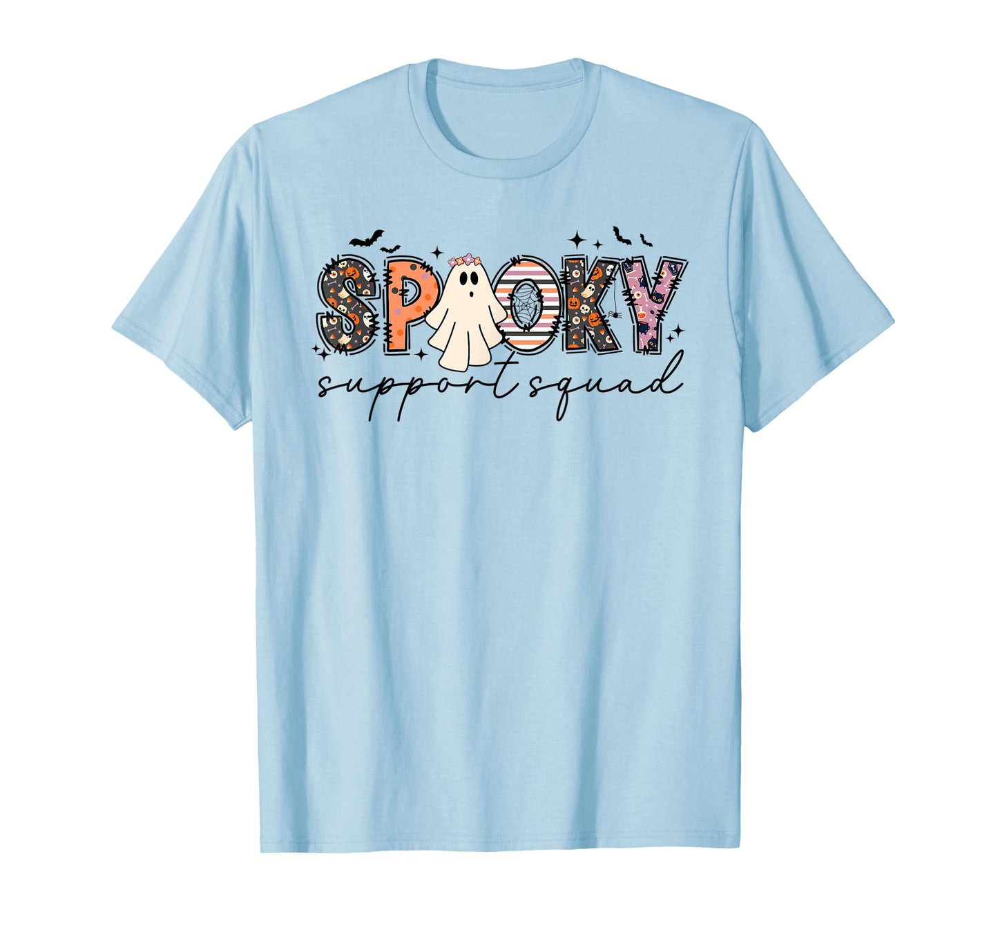 Spooky Support Squad Halloween School Office Staff Employees T-Shirt