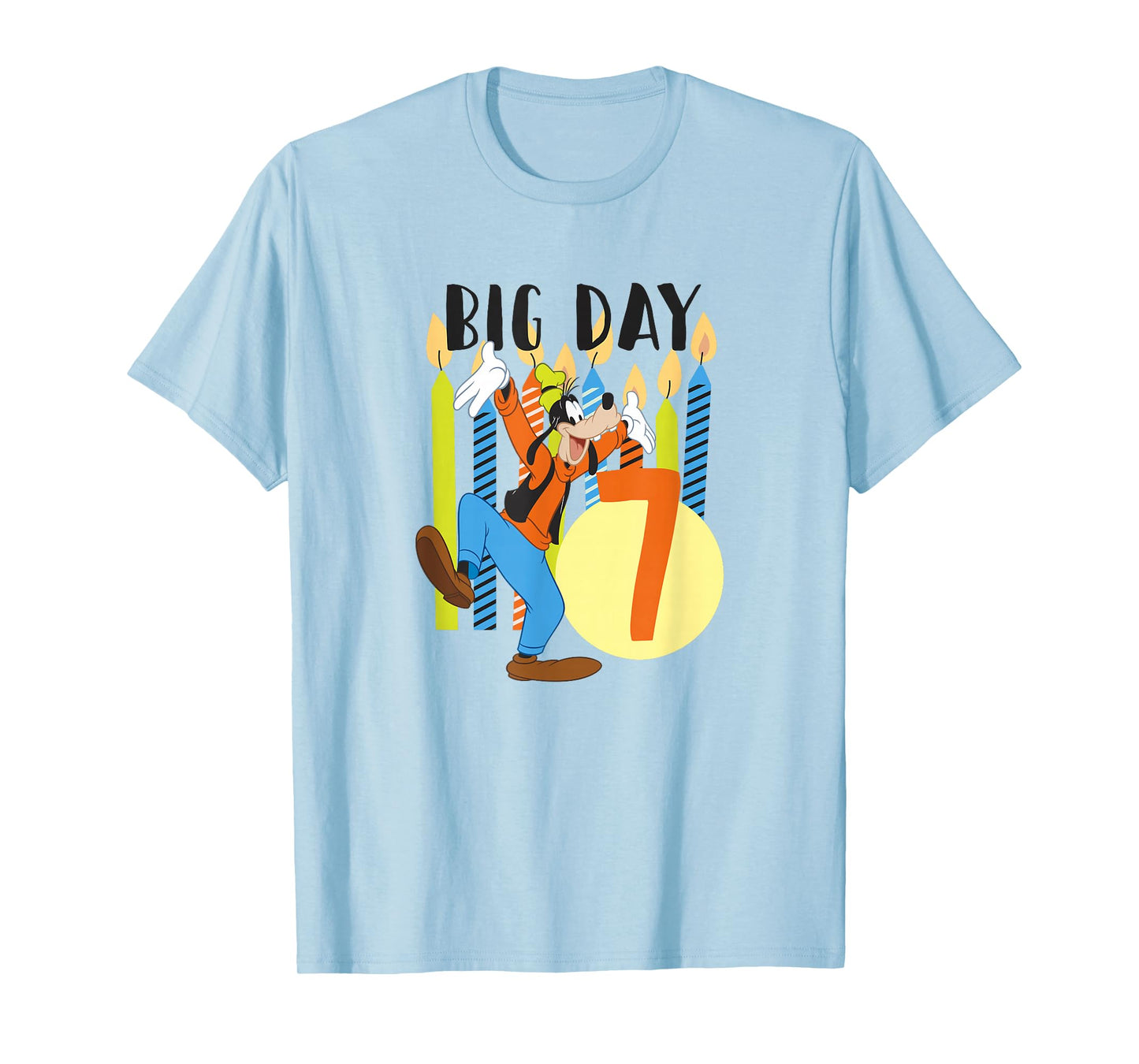 Disney Goofy Birthday Big Day 7 Years Old T-Shirt