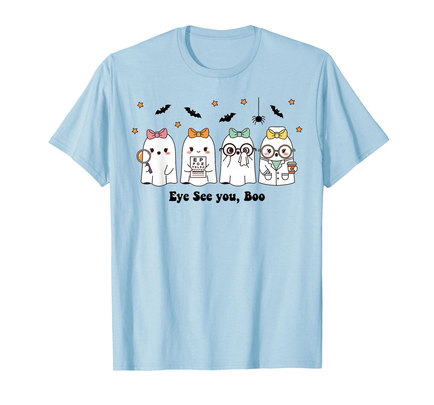 Ghost Optometry Halloween for Ophthalmologist Eye Doctor T-Shirt