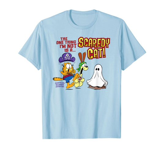 Garfield Not A Scaredy Cat! Halloween Cartoon Cat T-Shirt