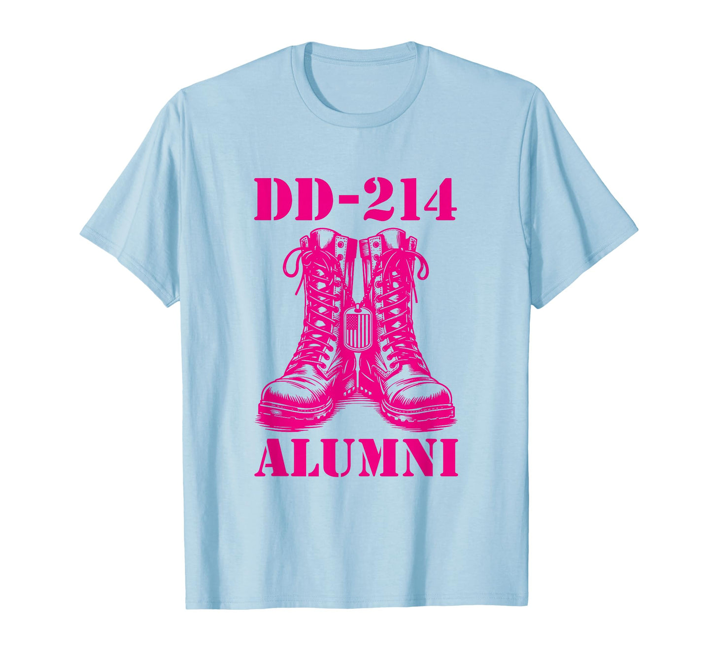 DD-214 Alumni Combat Boots Proud Retired Military Vet T-Shirt