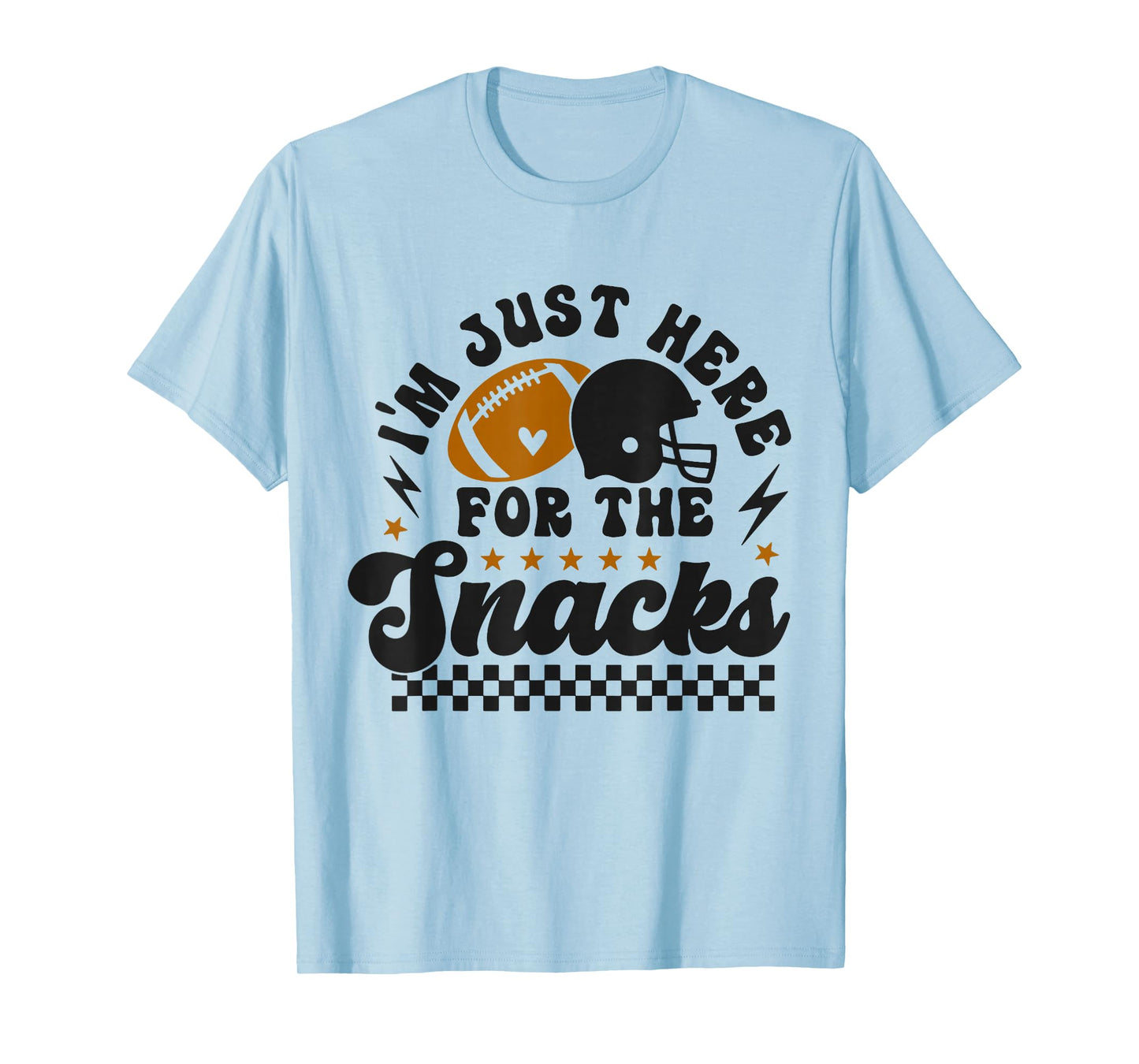 Retro I'm Just Here for The Snacks Cute Football Toddler Kid T-Shirt