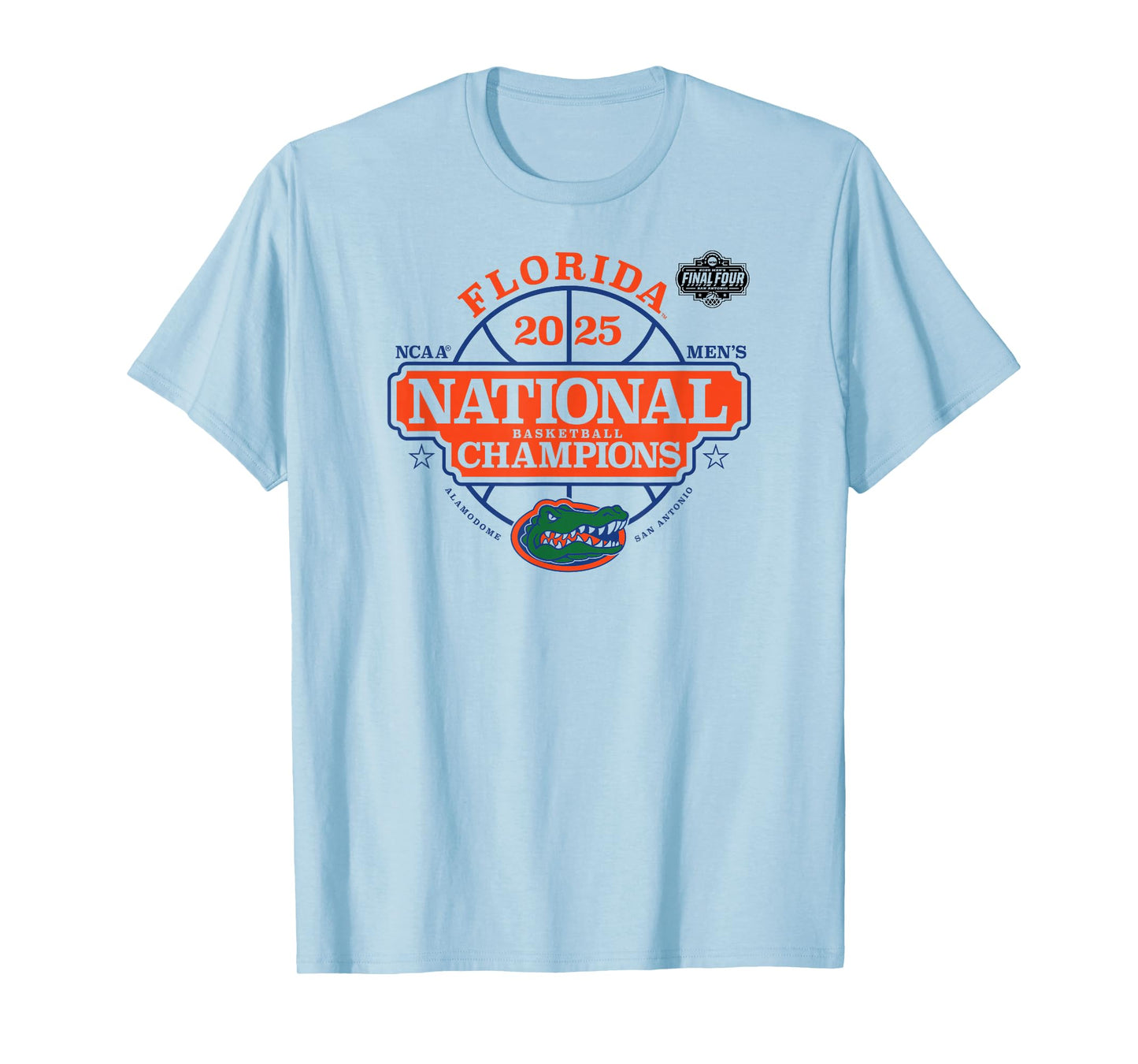 Florida Gators National Champs 2025 Men's Basketball White T-Shirt