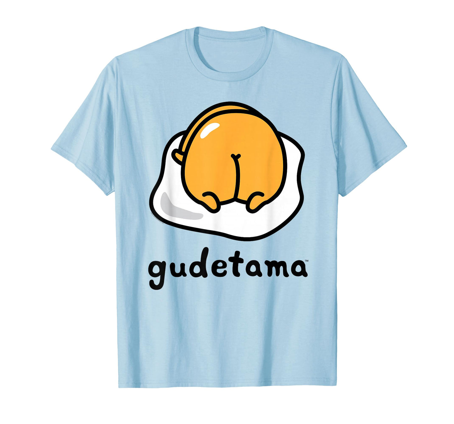 Gudetama The Lazy Egg Backside Logo Tee Shirt T-Shirt