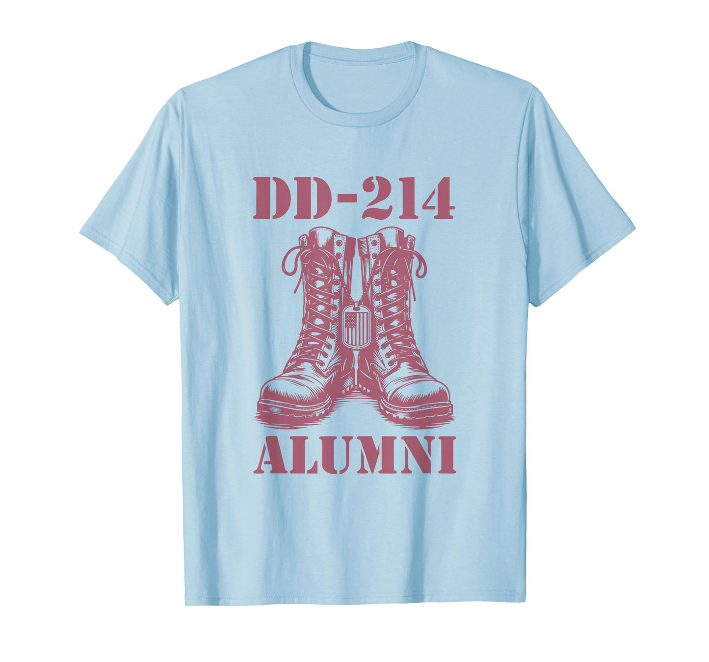 DD-214 Alumni Combat Boots Proud Retired Military Vet T-Shirt