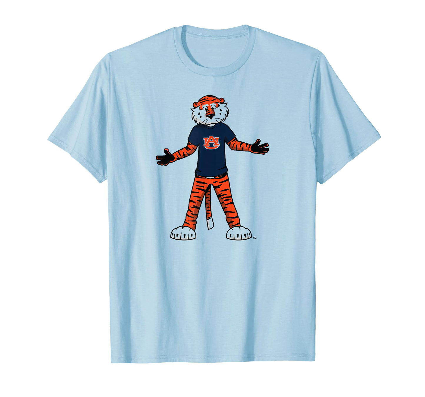 Auburn Tigers Aubie Mascot White Officially Licensed T-Shirt