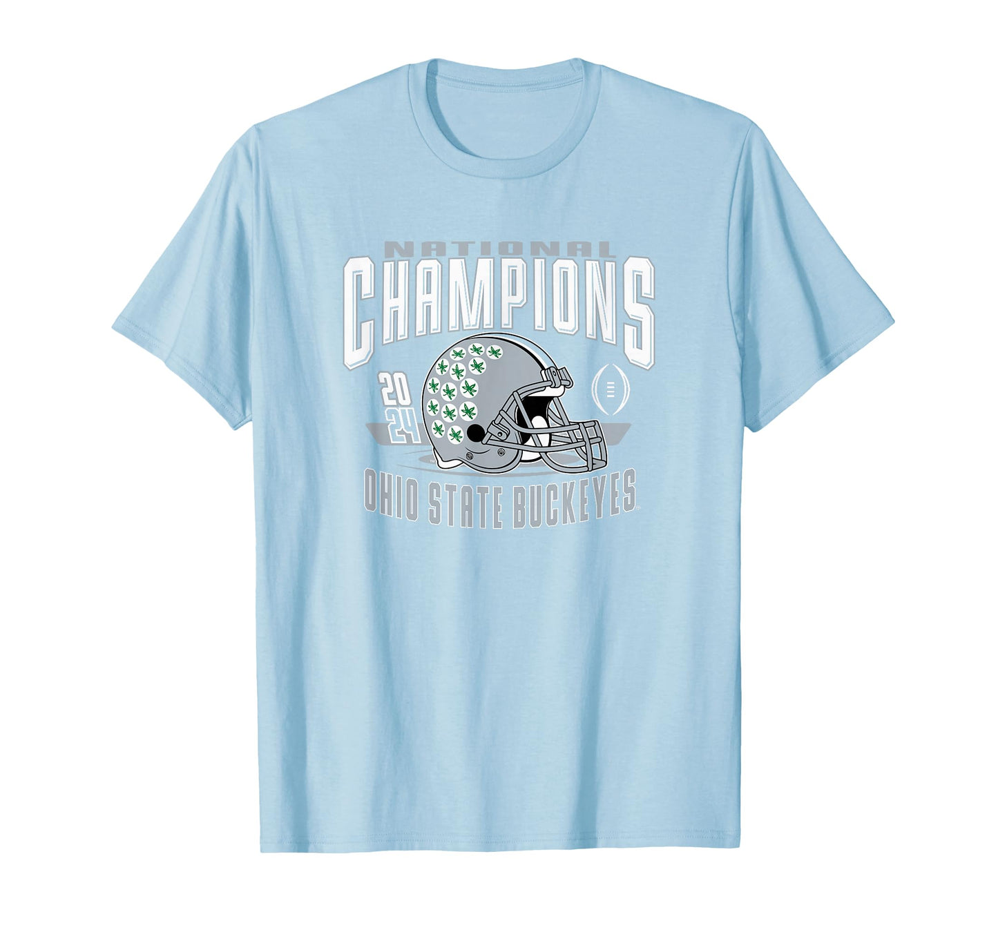 Ohio State Buckeyes National Champs 2024 CFP Blitz Red T-Shirt
