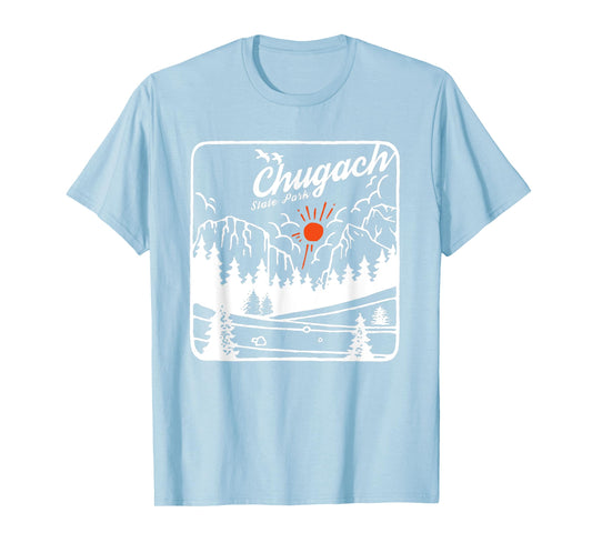 Chugach State Park Alaska Modern Cool AK T-Shirt