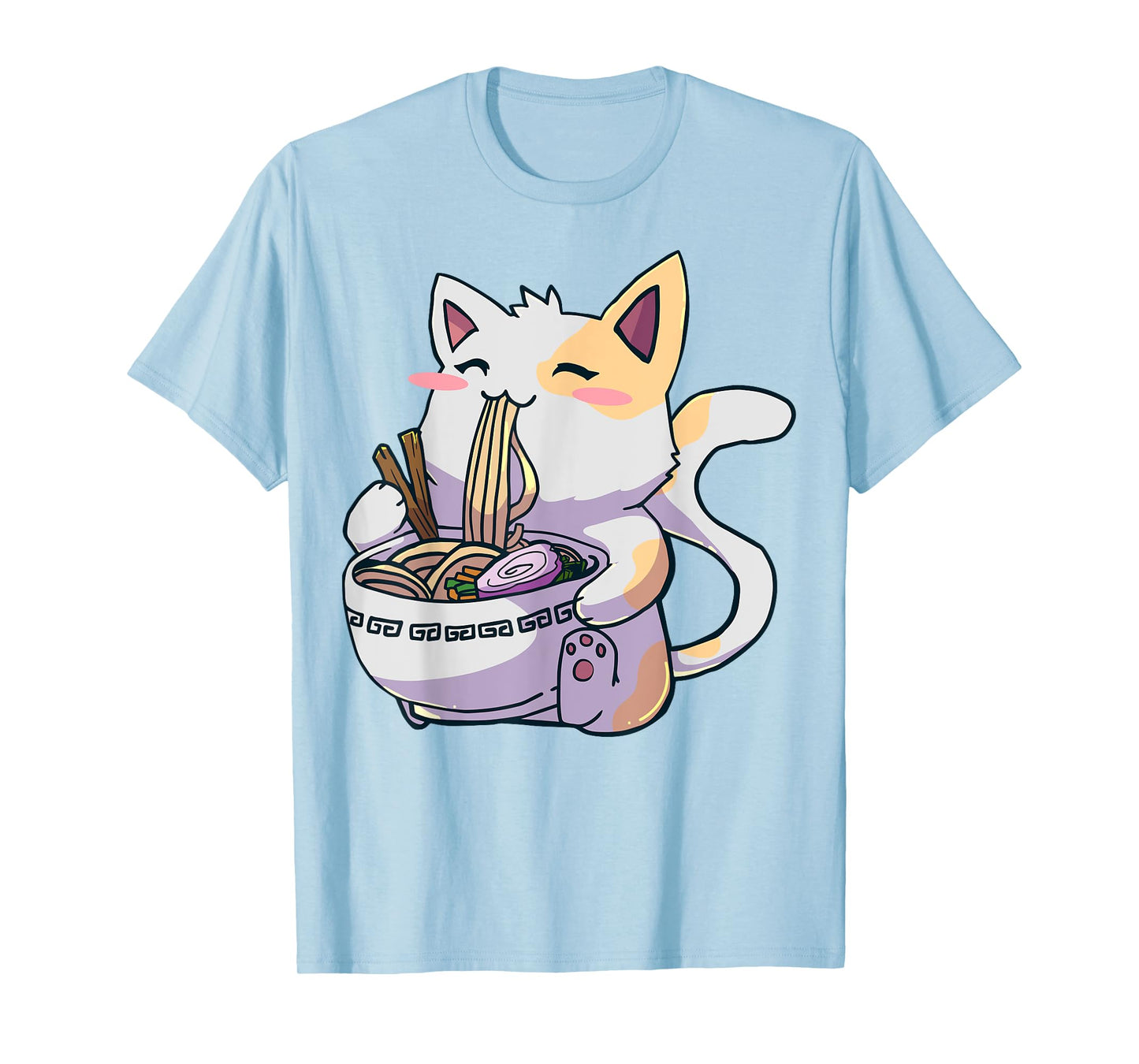 Ramen Cat Kawaii Anime Tee Japanese Gift T-Shirt