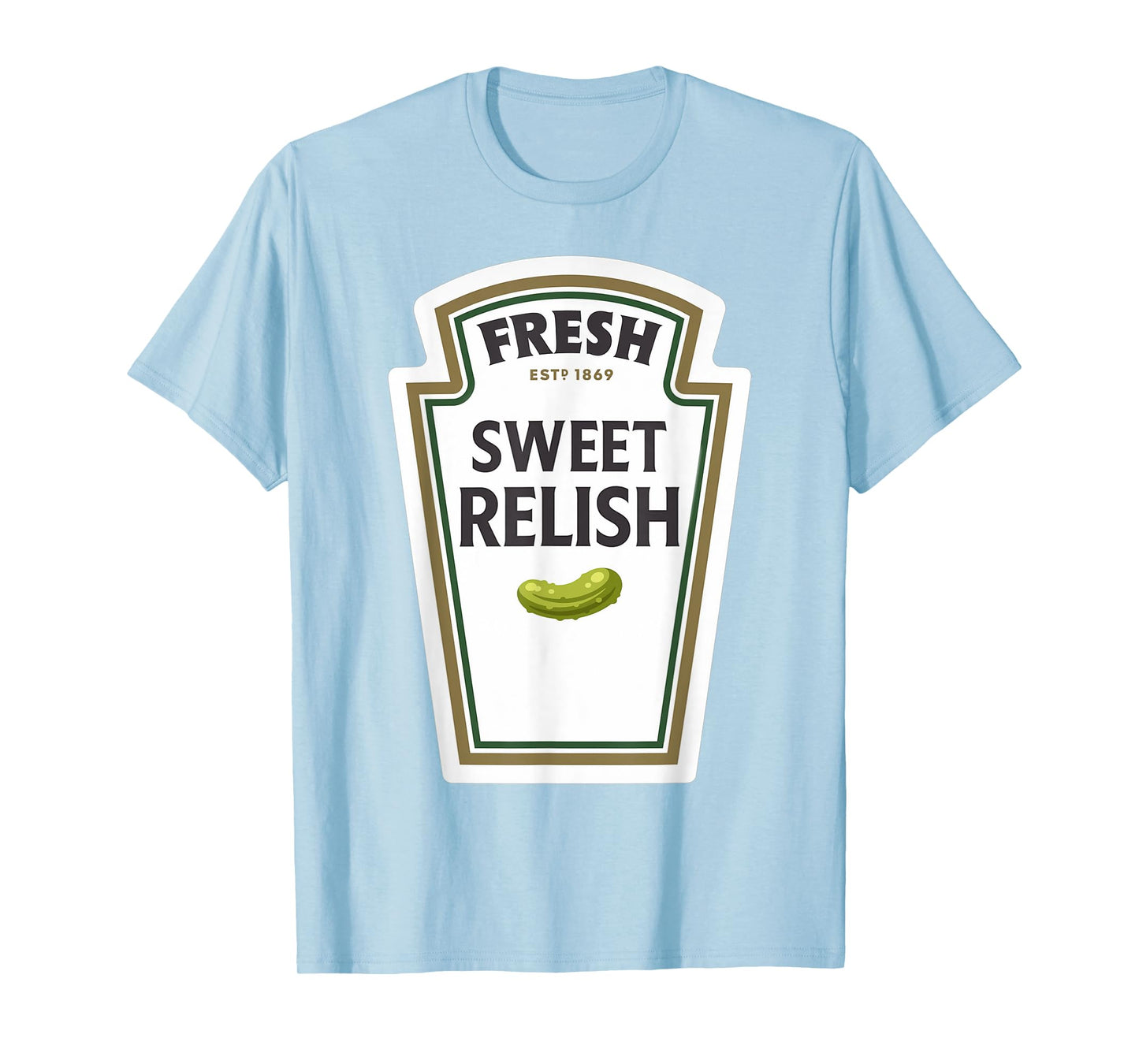 Halloween Matching Costume Fresh Sweet Relish Bottle Label T-Shirt