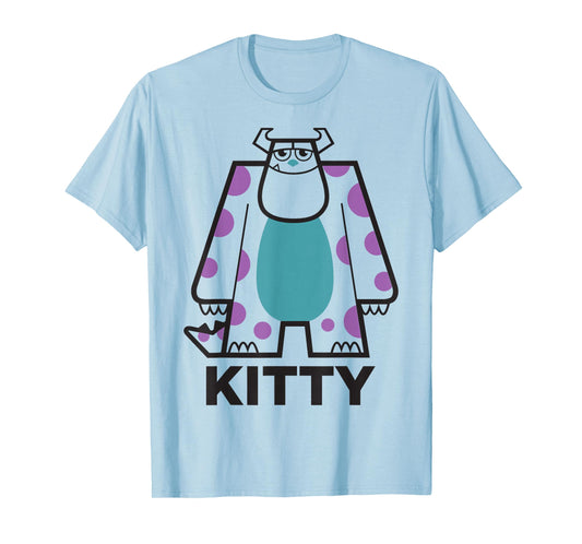Disney Pixar Monsters, Inc. Sulley Kitty Big Portrait & Logo T-Shirt