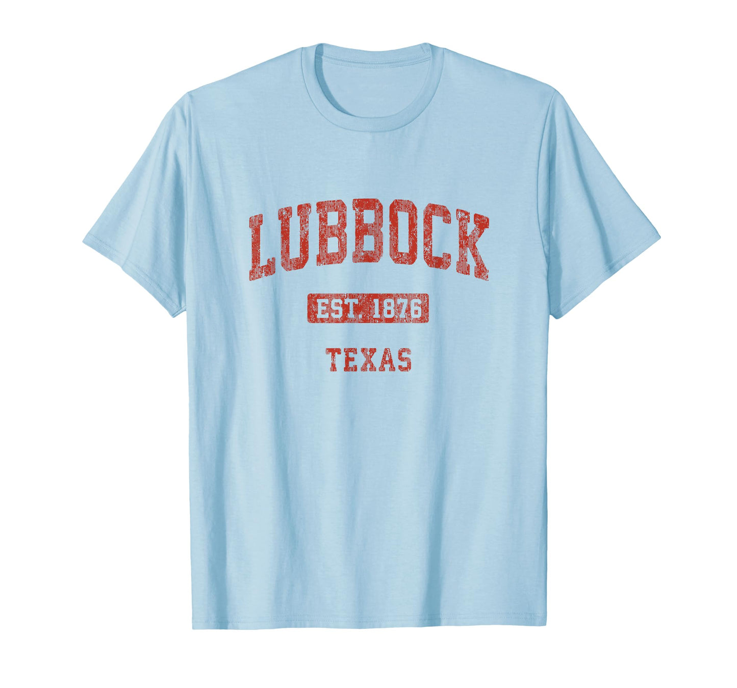 Lubbock Texas TX Vintage Athletic Sports Design T-Shirt