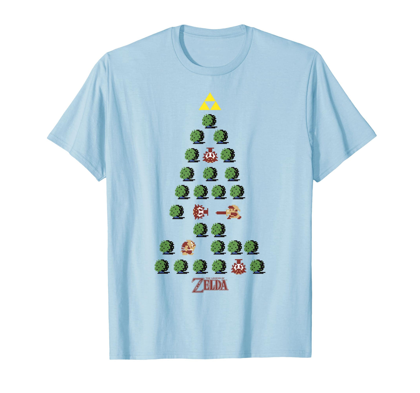 The Legend of Zelda 8-Bit Christmas Tree T-Shirt