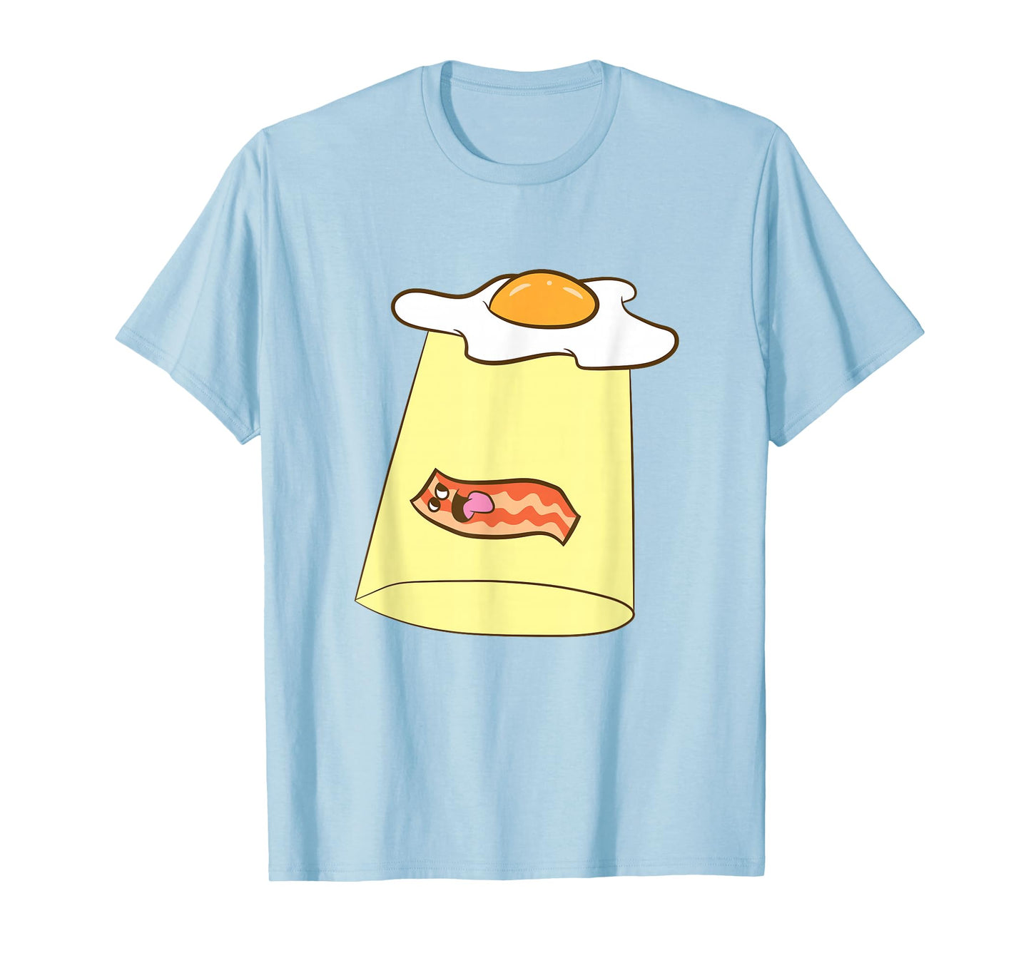 Egg And Bacon UFO Alien Bacon And Eggs Breakfast T-Shirt