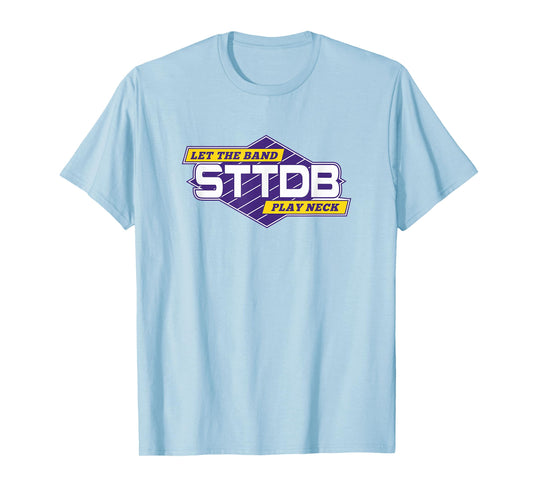 Retro STTDB Let the Band Play Neck Purple and Gold T-Shirt