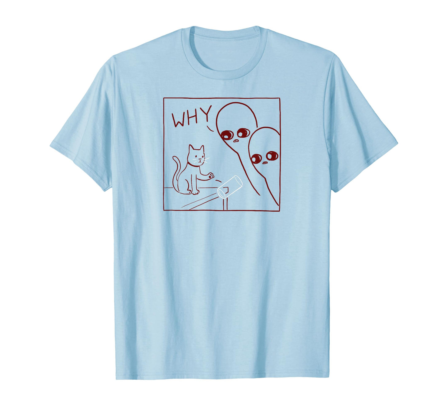 Threadless Nathan W. Pyle Strange Planet Why Graphic T-Shirt