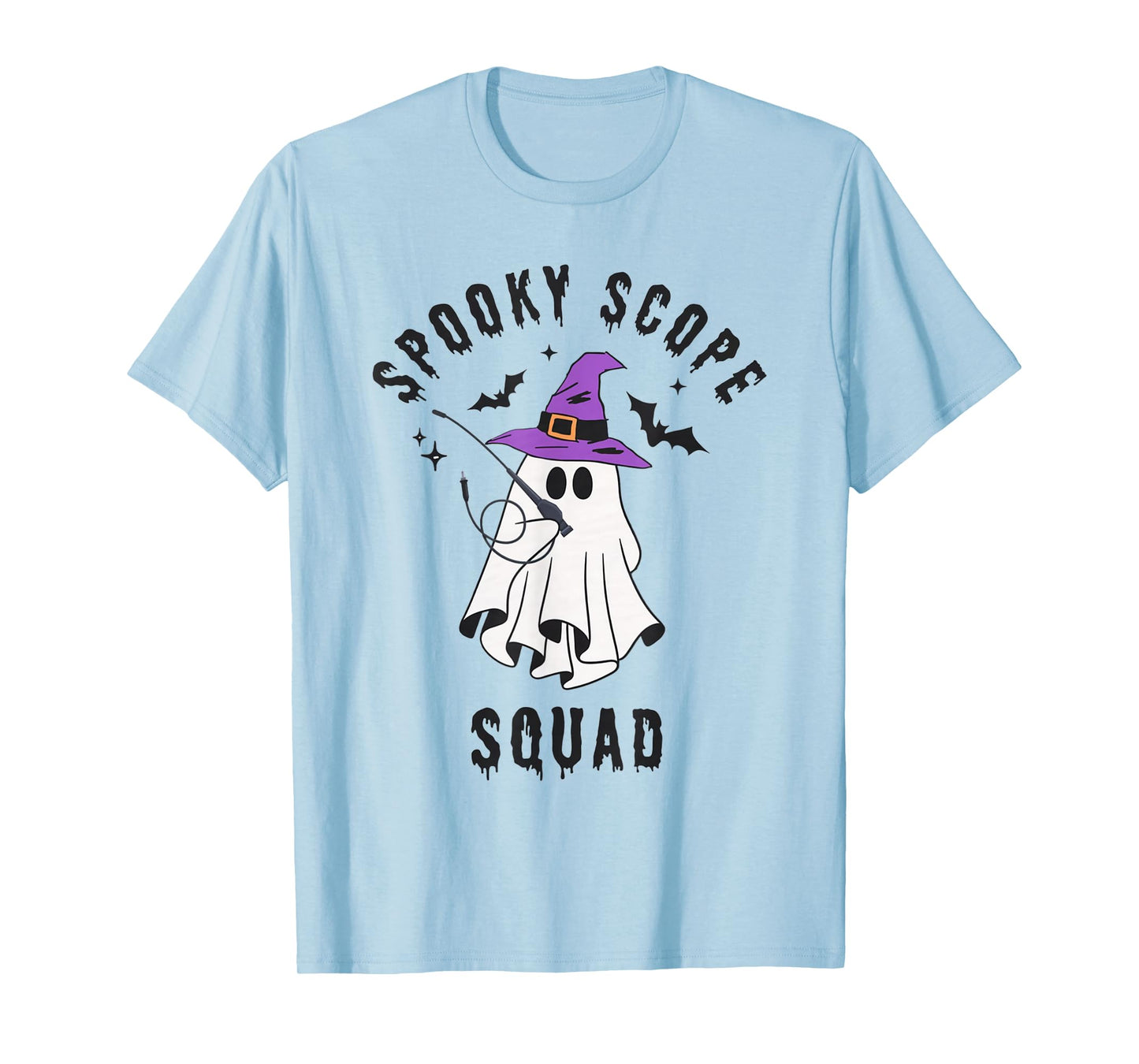 Spooky Scope Squad Halloween Ghost GI Nurse Endoscopy Nurse T-Shirt