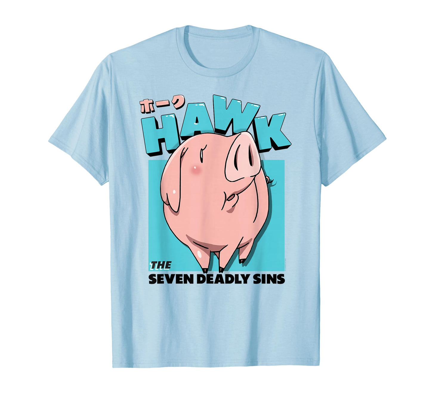 The Seven Deadly Sins Hawk The Pig Cute Portrait Anime T-Shirt