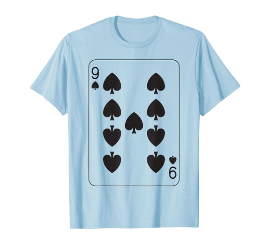 Nine of Spades | Deck of Cards Front and Back Group Costume T-Shirt