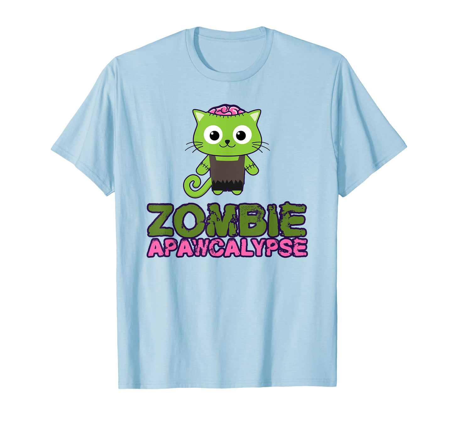 Apocalypse Cat Funny Zombie Apawcalypse T-Shirt for Men Women