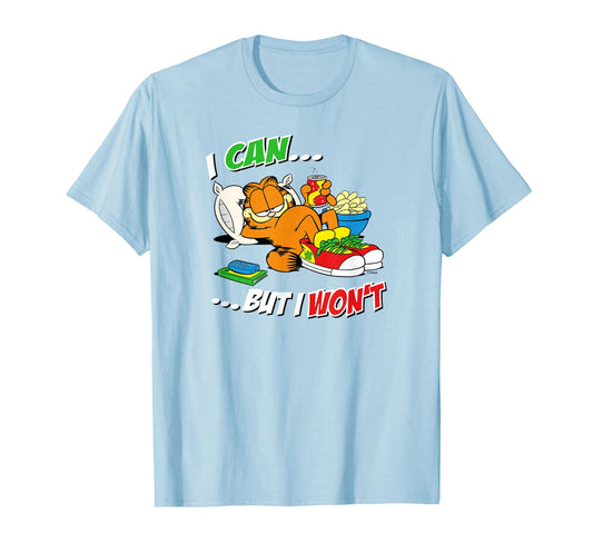 Garfield I Can But I Won't T-Shirt