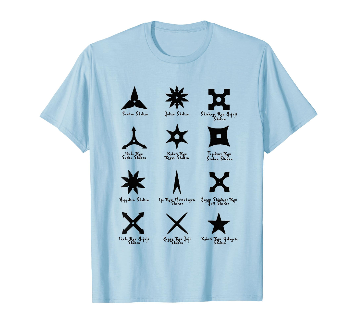 Cool Types Of Ninja Stars and Shuriken Martial Art T-Shirt T-Shirt