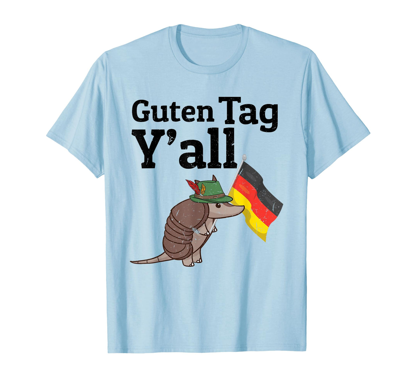 Guten Tag Y'all Texas Armadillo German Flag Hat gift T-Shirt
