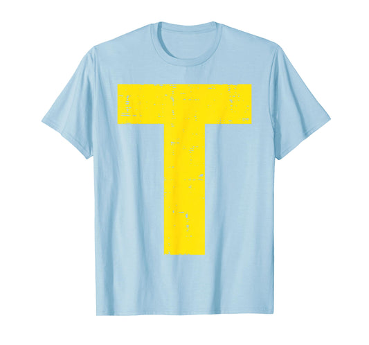 Halloween Letter T Alphabet Matching Costume Men Women Kids T-Shirt