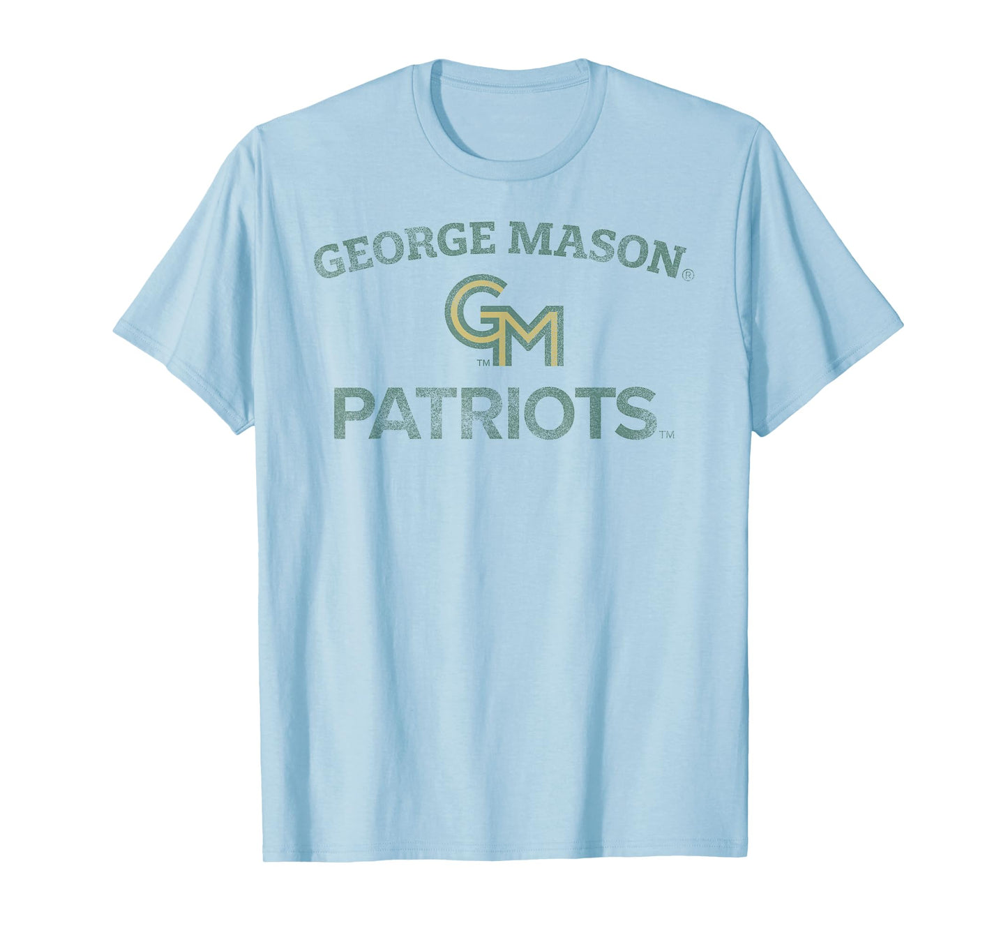 George Mason Patriots Vintage Worn Gray Officially Licensed T-Shirt