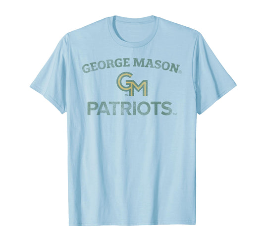 George Mason Patriots Vintage Worn Gray Officially Licensed T-Shirt