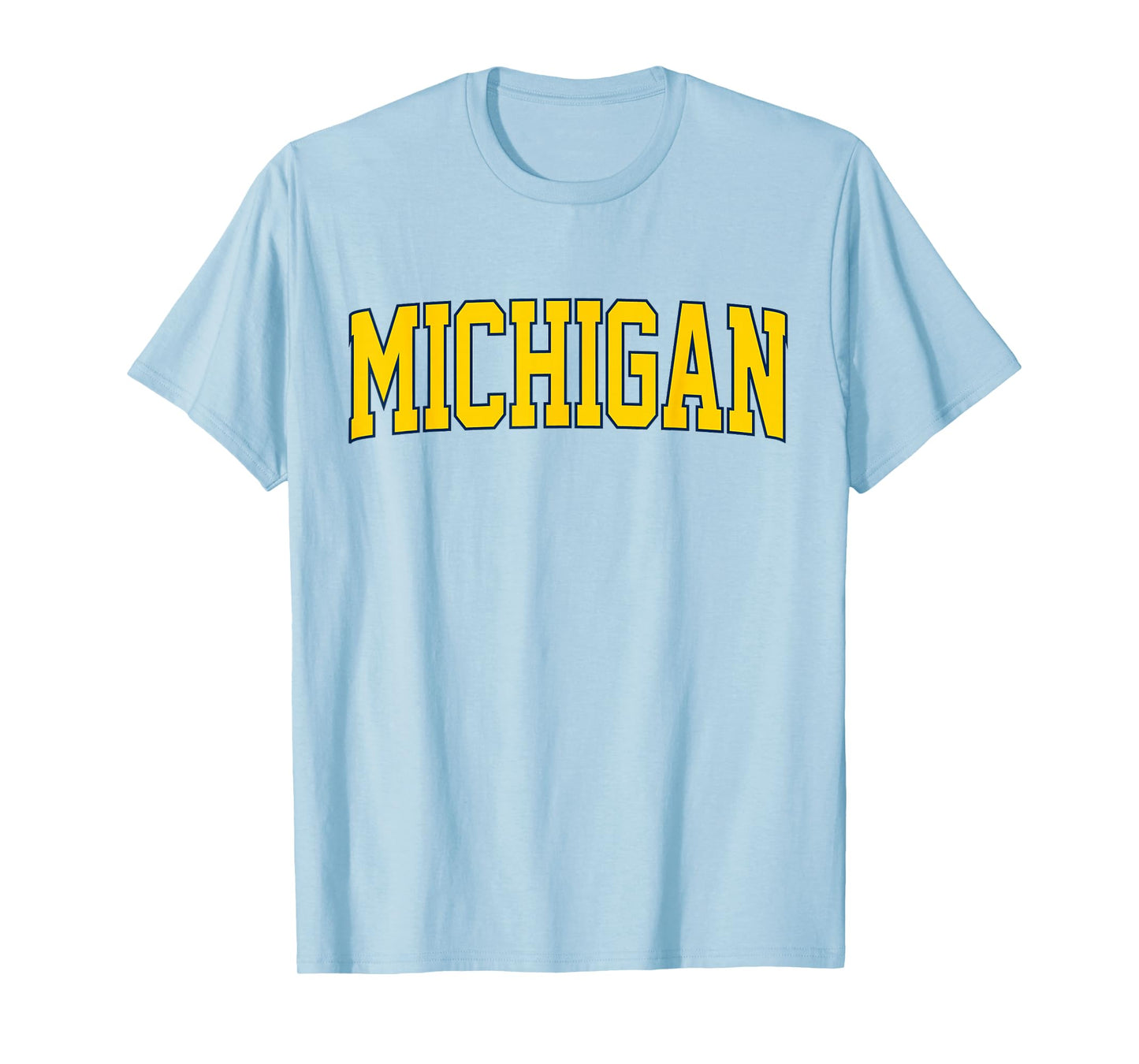 Vintage Michigan Blue Men Women Retro Michigan T-Shirt Tee T-Shirt