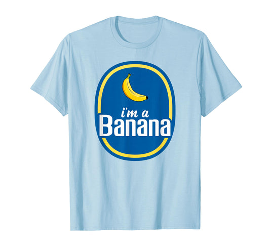 I'm A Banana Costume Halloween Fruit Sticker Yellow Funny T-Shirt