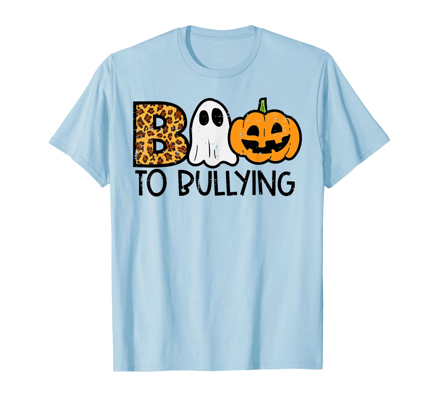 Boo To Bullying Ghost Pumpkin Orange Anti Bully Unity Day T-Shirt