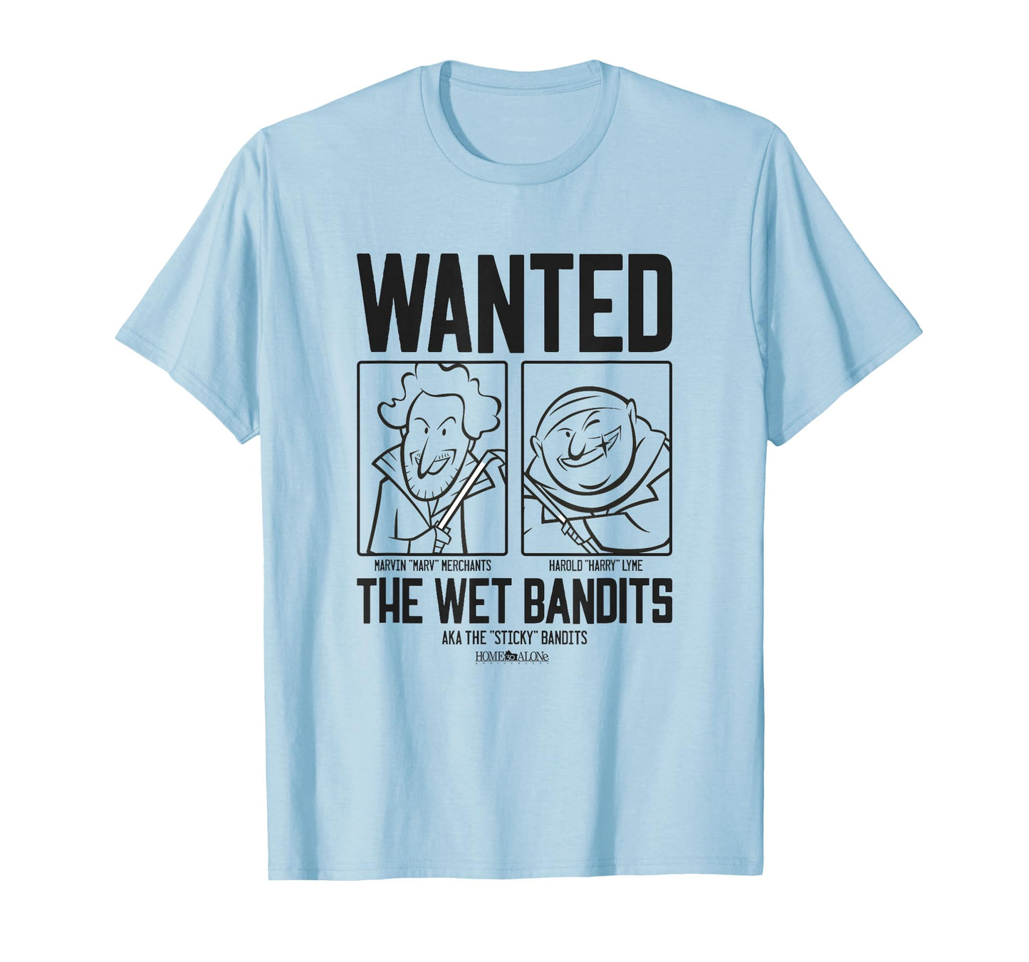 Home Alone Sketch Style Wet Bandits Poster T-Shirt