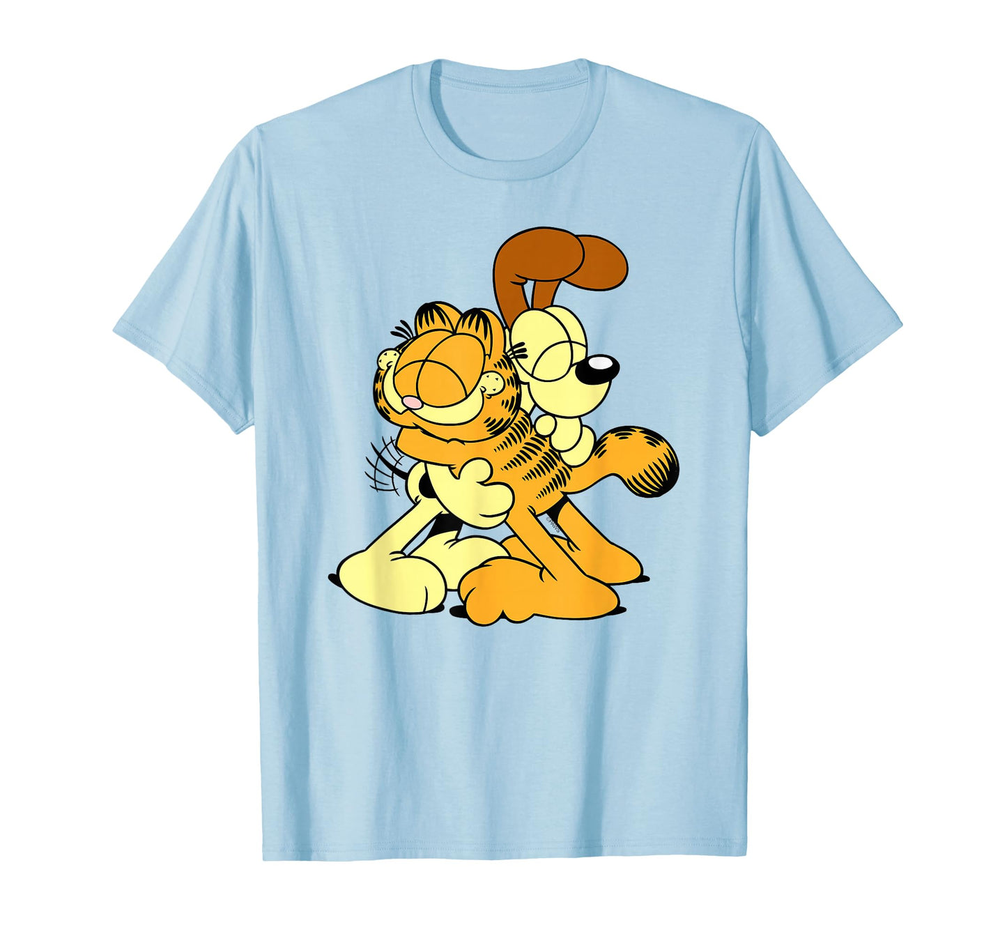 Garfield & Odie Hugging Cute Cartoon Cat and Dog T-Shirt
