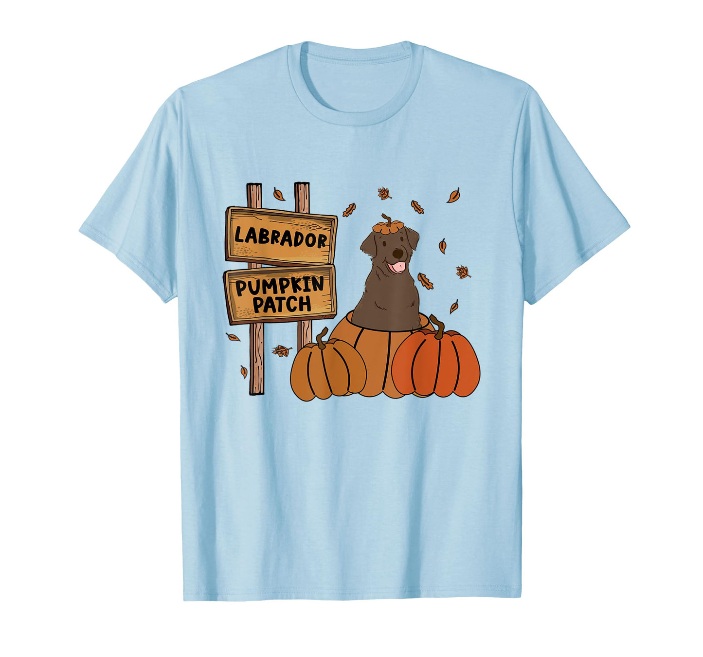 Labrador Pumpkin Patch Lab Lovers Thanksgiving Halloween T-Shirt