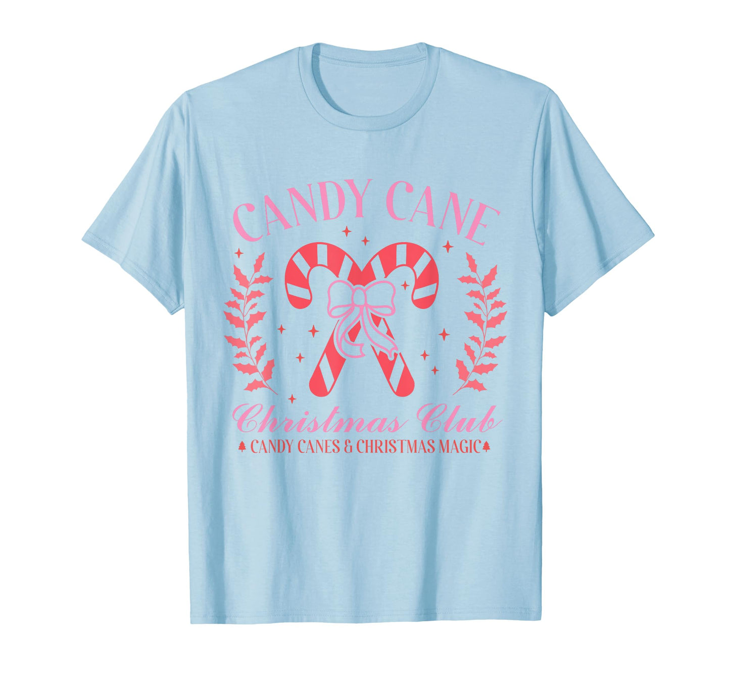 Candy Cane Christmas Club Shirt Festive Holiday Candy Canes T-Shirt