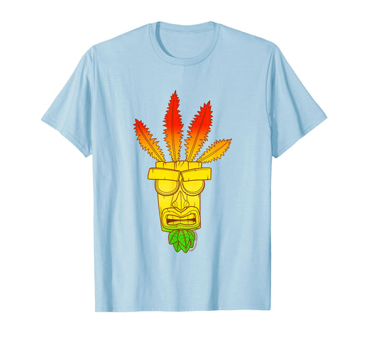 Crash Bandicoot Aku Aku Gradient Colors Chest Logo T-Shirt