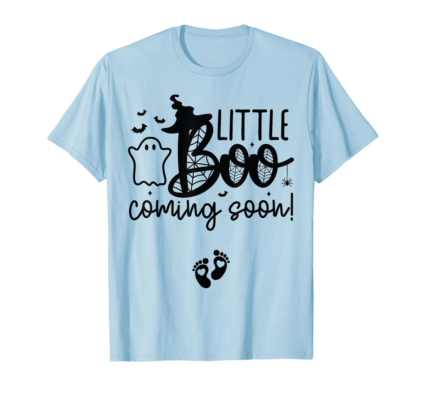 Halloween Pregnancy Announcement Little Boo Coming Soon T-Shirt