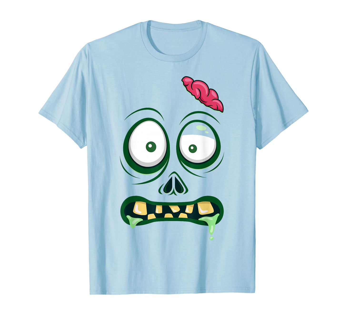 Monster Face Halloween Matching Costume Zombie Men Women Kid T-Shirt