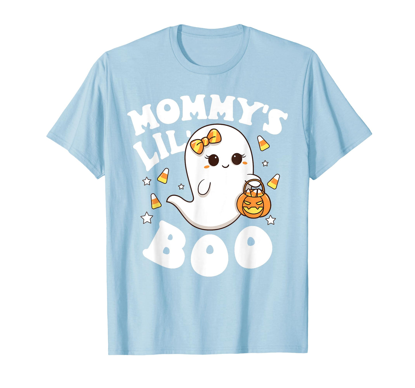 Mommy's Lil' Boo Baby Girls Toddler Halloween Cute Boo Ghost T-Shirt